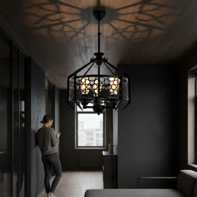 Deckenlampe Pendelleuchte Wohnzimmer Esszimmer Luxus black Luster