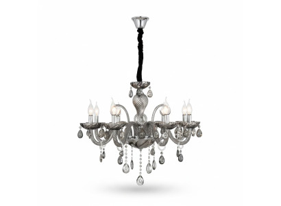Kronleuchter Smoke Crystal im Wohnzimmer neu schick Luxus zu Hause