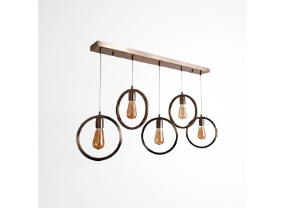 Pendelleuchte Schwarz schick Deckenlampe 70x90cm Wohnzimmer Leuchte