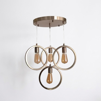 Deckenlampe moderner Pendelleuchte Wohnzimmer Luxus Matt Chrome 35x70