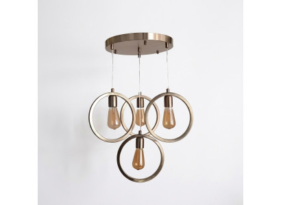 Deckenlampe moderner Pendelleuchte Wohnzimmer Luxus Matt Chrome 35x70