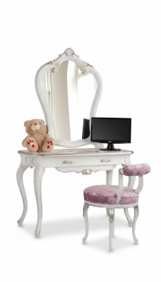 Schminktisch Set Konsole Spiegel Schlafzimmer Möbel Design2tlg Holz