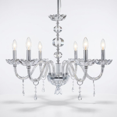 Luxus Kristall Kronleuchter Hängeleuchter Designer Hänge Lüster Glas