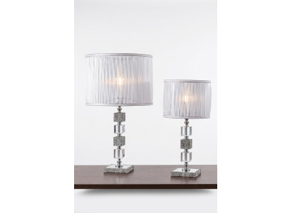 Luxuriöse Weiße Tischlampe Kristall Kronleuchter Klassischer Stil Neu