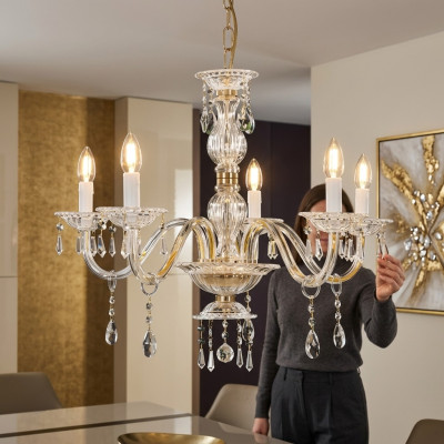 Kristallkronleuchter Miki Deckenhänger Kronleuchter Lampe Kristallkronleuchter