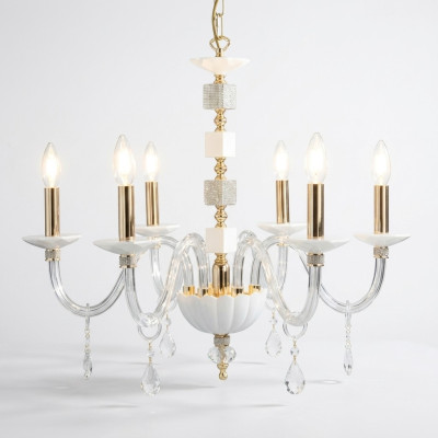 Hängeleuchter Weiß Kristall Kronleuchter Luxus Kronleuchter Lampe Leuchten