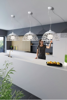 Weiße Kronleuchter Decken Hängelüster Beleuchtung Lampe Esszimmer