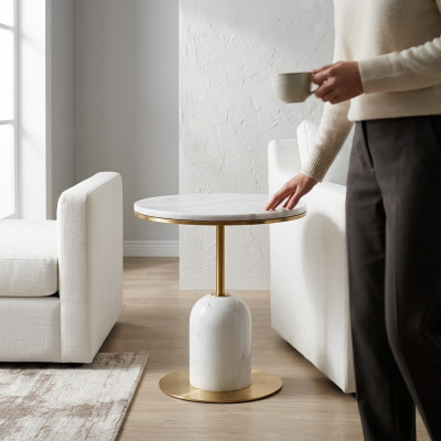 Beistelltisch Weiß Modern Designer Couchtisch Kaffeetisch Wohnzimmer neu