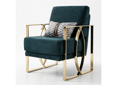 Luxuriöse Sessel Modern Design Grün Relax Sessel Sitz Luxus Warteraum Neu
