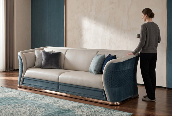 Kunstleder Sofas Wohnlandschaft Garnitur Design Modern Sofas Sofa 2 Sitzer