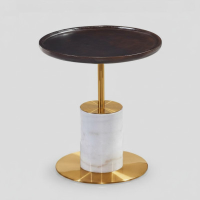 Designer Weißer Kaffeetisch Luxuriöser Beistelltisch Stilvolle Möbel Tisch