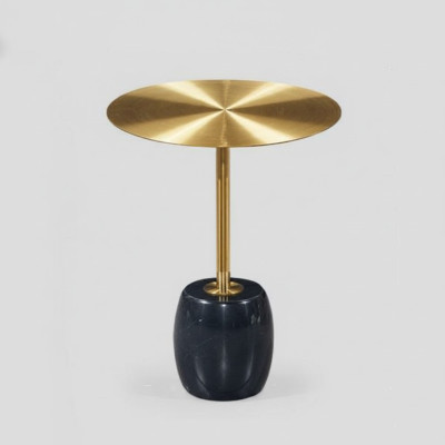 Gold-Schwarzer Couchtisch Designer Wohnzimmer Stilvolle Beistelltische