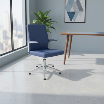 Stilvoll Gaming Stuhl Blau Bürostuhl Schreibtisch Drehstuhl Chefsessel Neu