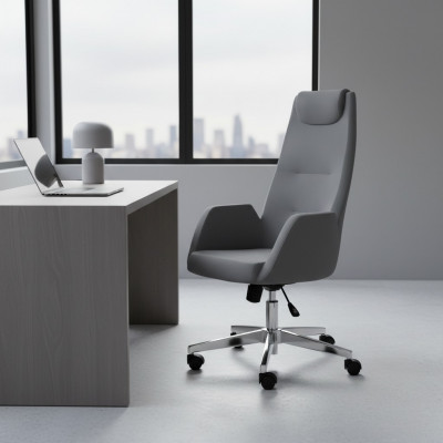 Modern bequem Drehstuhl Möbel Grau Büro Sessel Gaming Stuhl Bürostuhl neu