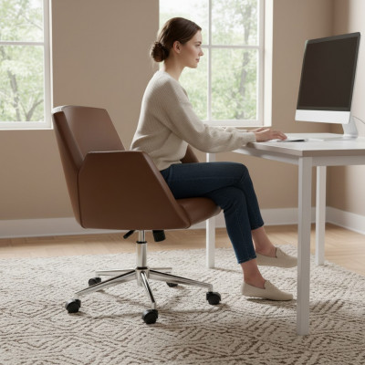 Bürostuhl Braun Gaming Stuhl Bürostuhl Schreibtisch Drehstuhl Chefsessel