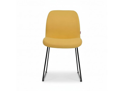 Stühle Gelb Luxus Design Polster Stuhl Büro Möbel Neu Esszimmer Textil Möbel