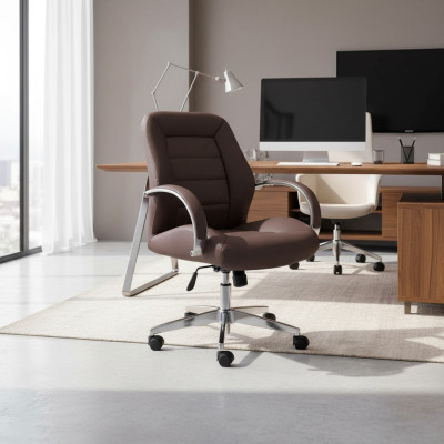 Sessel Kunstleder Polster Drehbar Computer Stühle Möbel Büro Stuhl Chefsessel