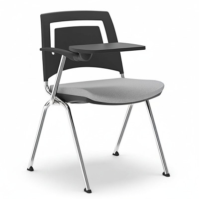 Stilvoller Grau Stuhl Moderner Stuhl Hochwertiges Design Bürostuhl Neu