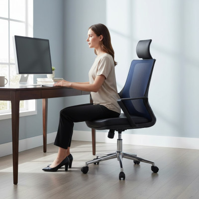 Sessel Kunstleder Polster Drehbar Computer Stühle Möbel Büro Stuhl Chefsessel