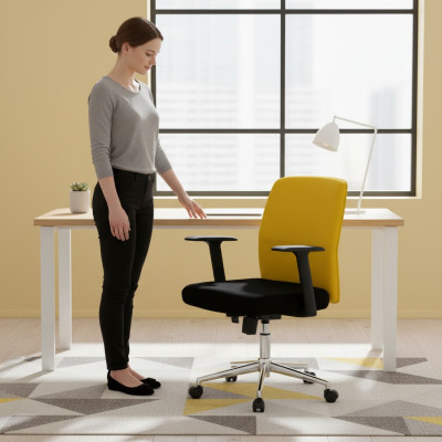 Modern Drehstuhl Gelb Bürostuhl Gaming Stuhl Bürostuhl Neuer Stuhl neu
