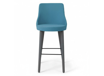 Stilvoll Barhocker Stuhl Designer Holzstuhl Esszimmerstuhl Hocker Bar Blau Neu