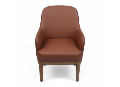 Brauner Wohnzimmer Sessel Designer Einsitzer Luxus Lehnstuhl Stühle