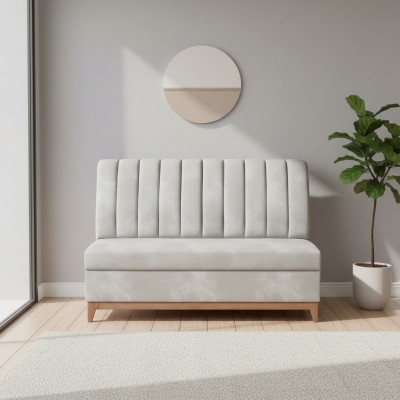 Designer Textil Bank Esszimmer Sitzbank Luxus Wohnzimmer Küchen Ottomane