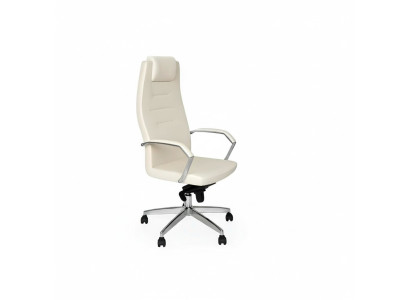 Weißer Sessel Designer Stuhl Bürostühle Drehstuhl Chefsessel Einsitzer