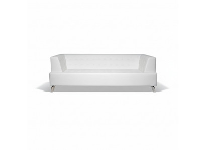 Weißer Zweisitzer Luxus Sofa Moderner 2-Sitzer Clubsofa Lounge Couch Neu