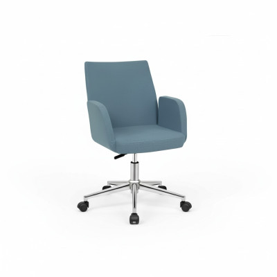 Blauer Bürostuhl Designer Schreibtisch Drehstuhl Luxus Chefsessel Neu