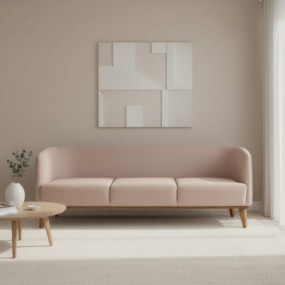 Luxus 3-Sitzer Couch Polster Sofa Wohnzimmer Designer Textil Dreisitzer