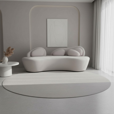 Weißes 3-Sitzer Sofa Polster 3-Sitzer Wohnzimmer Couch Luxus Textil Sofa