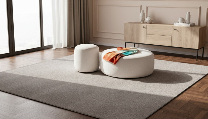 Luxus Polster Hocker Rundhocker Sitzmöbel Designer Stilvolle Möbel