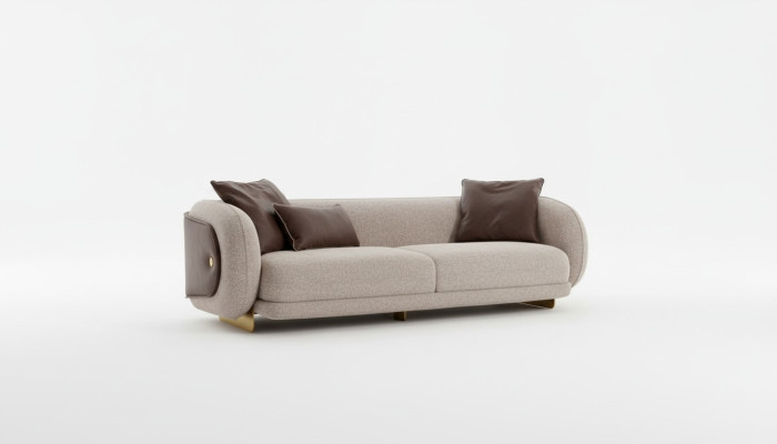 Wohnzimmer Textil Sofa 4 Sitzer Luxus Möbel Sitz Design Couch Lounge neu