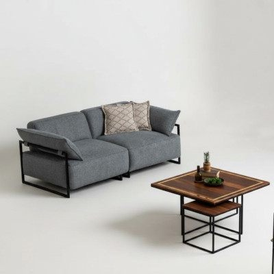 Wohnzimmer Textil Sofa 3 Sitzer Luxus Möbel Sitz Design Couch Lounge neu