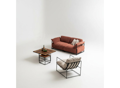 Wohnzimmer Rosa Textil Sofa 3 Sitzer Luxus Möbel Sitz Design Lounge neu