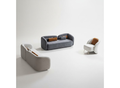 Sofagarnitur x2 3-Sitzer Sofas 1 Sitzer Modern Komplett Set Polster Garnitur