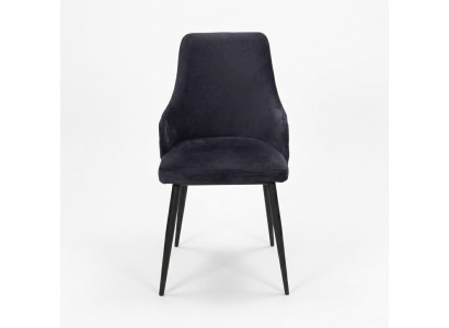 Schwarzer Designer 2x Stühle Luxus Esszimmer Einsitzer Moderne Einrichtung