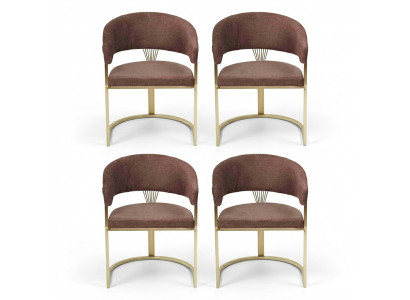 Design Lehn Garnitur Sessel Komplett Modernes Set Neu 4x Stühle Stuhl Polster