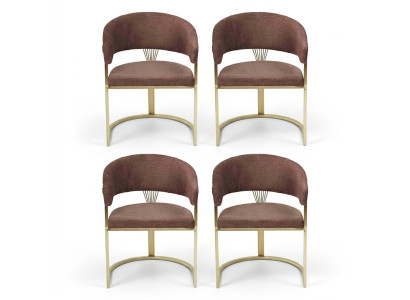 Design Lehn Garnitur Sessel Komplett Modernes Set Neu 4x Stühle Stuhl Polster