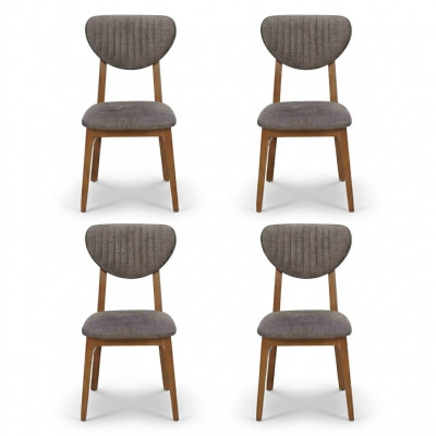 Design Stuhl Sessel Set Esszimmer Garnitur Polster 4x Stühle Design
