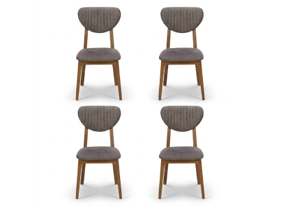 Design Stuhl Sessel Set Esszimmer Garnitur Polster 4x Stühle Design