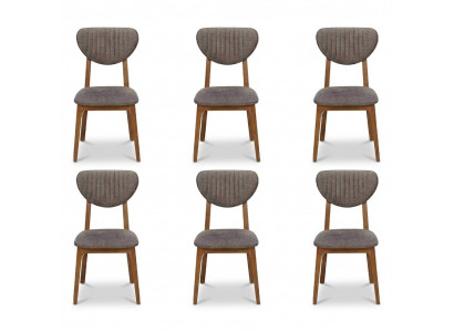 Design Stuhl Sessel Set Esszimmer 6x Stühle Garnitur Polster Design