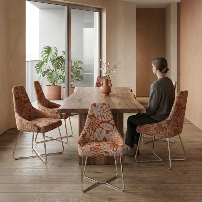 Modern Esszimmerstuhl Küchenstuhl 6x Stühle Lehnstuhl Luxus Mehrfarbig