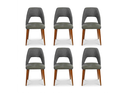 Stuhl Designer 6x Stühle Holzstuhl Esszimmerstuhl Luxus Holz Neu Möbel Neu