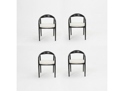 Stilvoll Edelstahl 4x Stühle Esszimmer Schwarz Modern Stuhl Designer Metall