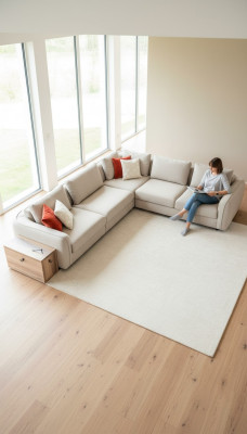 Ecksofa LForm Beige Wohnzimmer Design Couchen Möbel Polstersofa 317 x 312