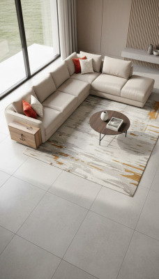 Ecksofa LForm Beige Wohnzimmer Design Couchen Möbel Polstersofa 317 x 312