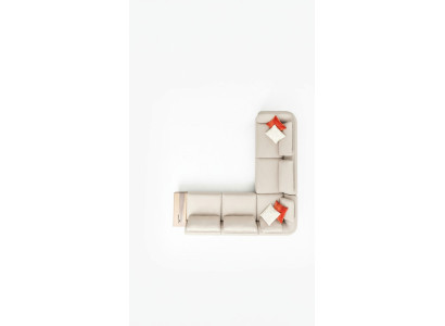Ecksofa LForm Beige Wohnzimmer Design Couchen Möbel Polstersofa 317 x 312