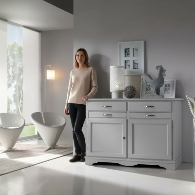 Sideboard Klassischer Schrank Massivholz Möbel Italienische Einrichtung